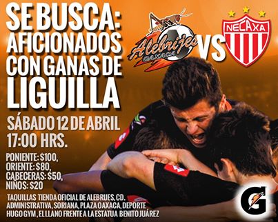 Alebrijes vs Necaxa en Vivo