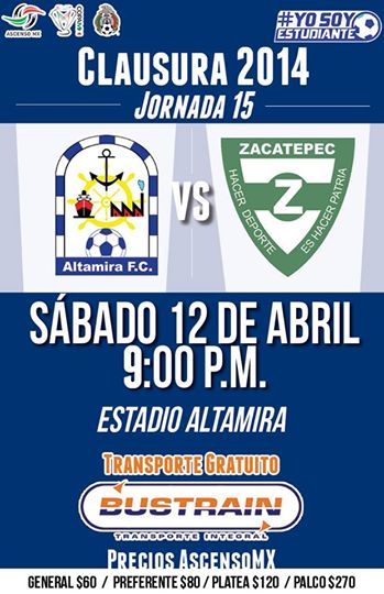 Altamira vs Zacatepec en Vivo