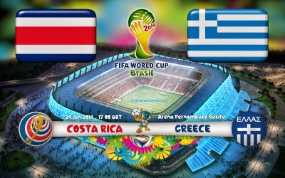 Costa Rica vs Grecia en Vivo 2014