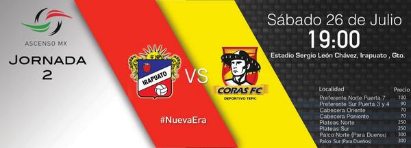 Irapuato vs Coras Tepic en Vivo 2014