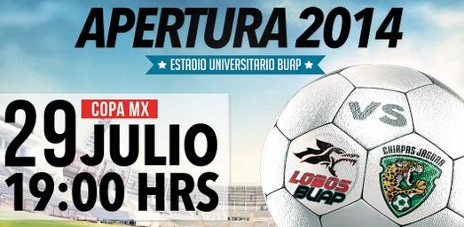 Lobos BUAP vs Chiapas en Vivo 2014