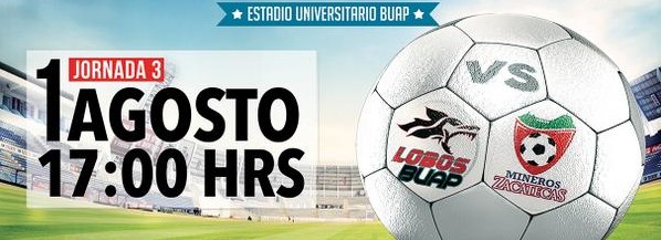 Lobos BUAP vs Zacatecas en Vivo 2014