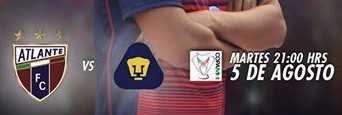 Atlante vs Pumas en Vivo 2014