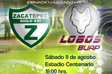 Zacatepec vs Lobos BUAP en Vivo 2014